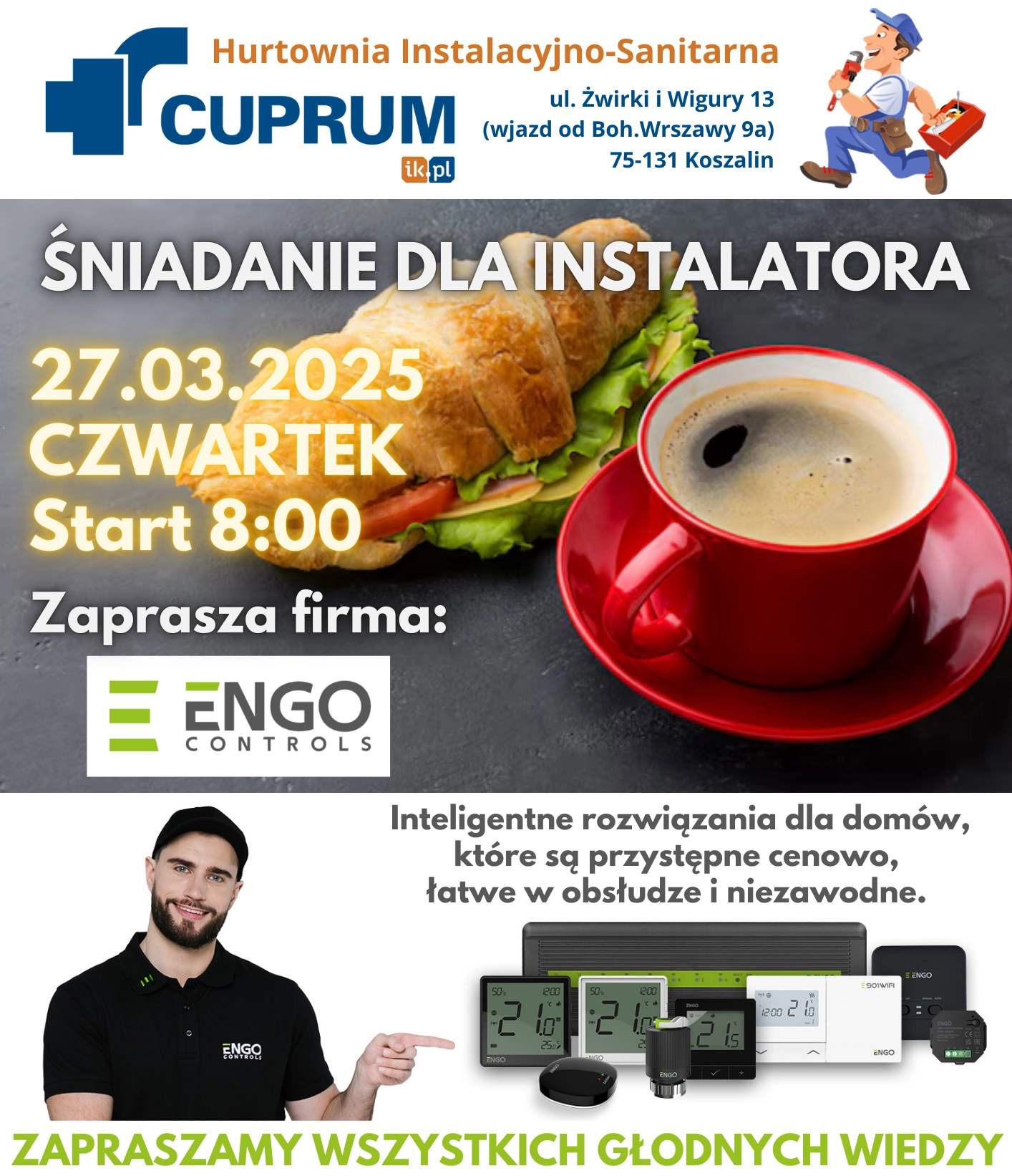 plakat Śniadania z ENGO