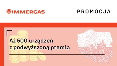 Aż 500 urządzeń z podwyższoną premią od Immergas!
