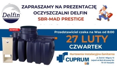 Prezentacja oczyszczalni Delfin SBR-MAD PRESTIGE