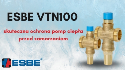 ESBE VTN100 – skuteczna ochrona pomp ciepła typu monoblok przed zamarzaniem