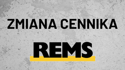 Zmiana cennika katalogowego Rems - od 1 stycznia 2026 