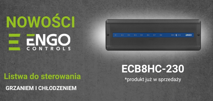ENGO CONTROLS – nowa listwa do sterowania grzaniem i chłodzeniem ECB8HC-230