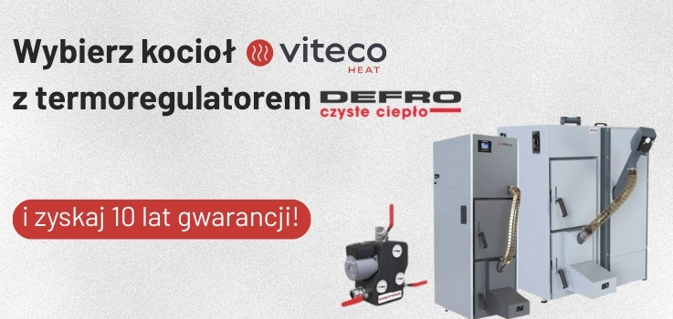 10 lat gwarancji na szczelność wymiennika z termoregulatorem Viteco!