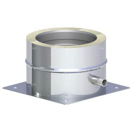 Płyta fundamentowa z odpływem skroplin w bok montaż na cokole fi 180mm (1,0)