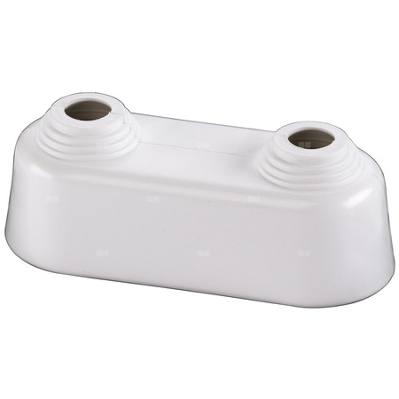 ROZETA PODWOJNA WYSOKA 45 - biala