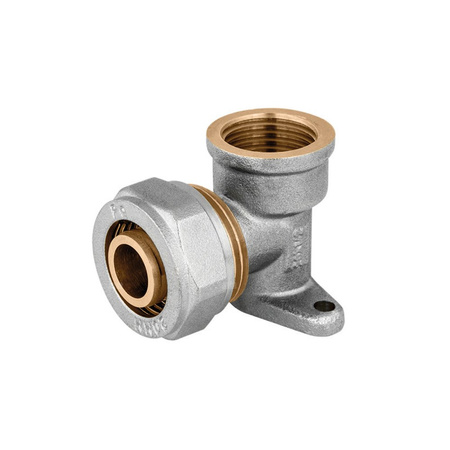 Kolano z mocowaniem PERFEXIM 607, mosiądz, 1/2 x 20 (GW x zw)