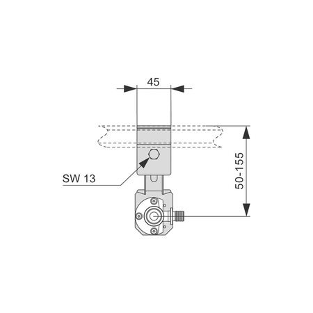Przyłącze armatury TECEflex 1/2x1/2 TECE profil