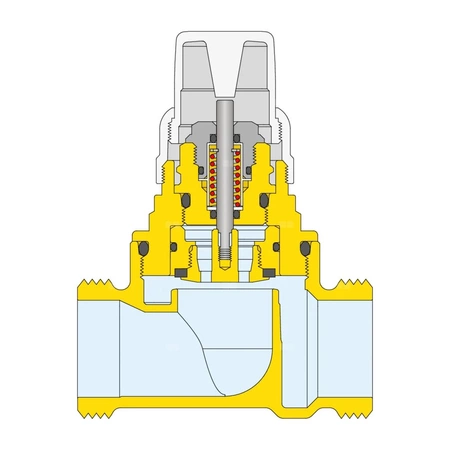 Dwudrożny zawór strefowy dla wysokich przepływów 1"