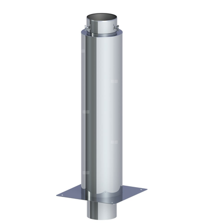 Izolowane przedłużenie komina dymowegofi 200mm L=850mm fi 200mm L=850mm