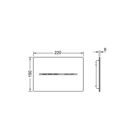 Mechanizm spłukujący elektroniczny do WC TECE solid, biały mat 12 V