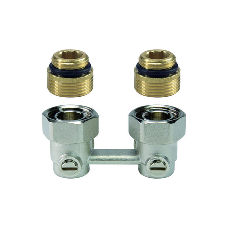 Zawór kątowy, podwójny z odcięciem, 1/2", (minimalne zamówienie 10 szt.)