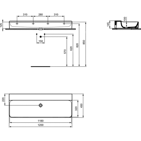 CONCA UMYWALKA 120 NTH NOF