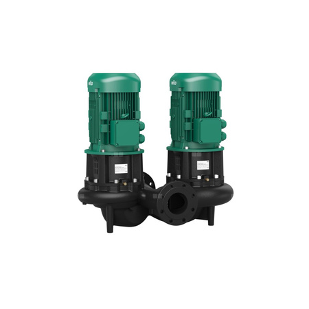 Pompa obiegowa WILO CronoTwin-DL 50/120-2,2/2-S1 typu in-line z silnikiem znormalizowanym 50 Hz, moc silnika 2.2kW 4.5 A 2900 obr/min, wlot Kołnierz DN 50