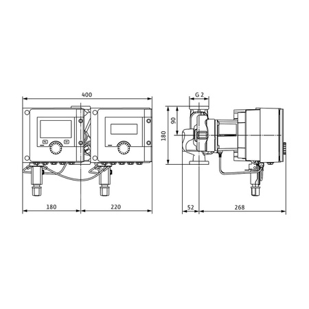 Pompa obiegowa WILO Stratos MAXO-D 30/0,5-10 PN16 1 x 230 V 50/60 Hz, PN 16/16bar