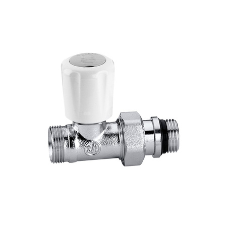 Prosty zawór grzejnikowy przystosowany do rur miedzianych oraz rur z tworzyw sztucznych 1/2"