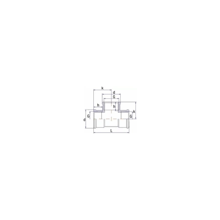 Trójnik UNIPAK mosiądz 1 1/4'' GW