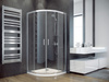 Kabina półokrągła MODERN 90x90x185 szkło GRAFIT.-BESCO