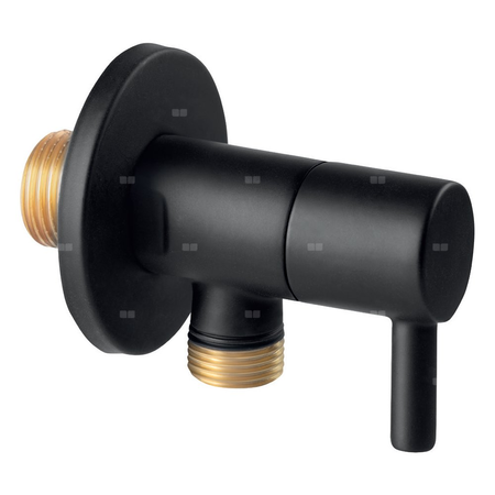 Zawór wodny FERRO ROTONDO, czarny GZ 1/2'' x GZ 3/8''