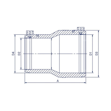 Redukcja doczołowa PE100 SDR 11 d 225/200