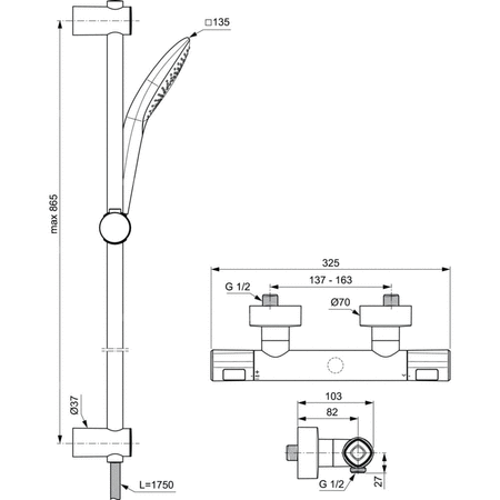 CERATHERM T100 SYSTEM NAT. EVO JET 900MM