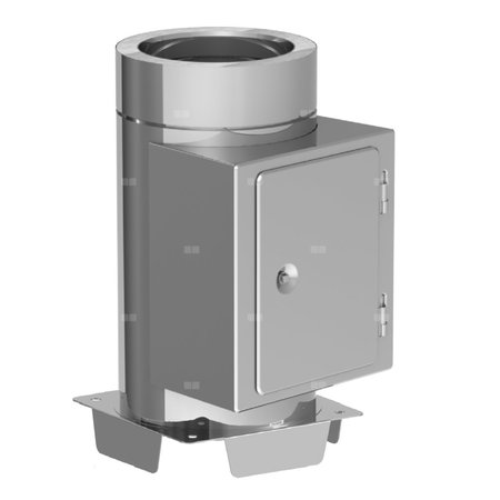 Element do czyszczenia fi200mm z płytą fundamentową z odpływem w dół