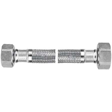 Wąż przyłączeniowy elastyczny FERRO z oplotem (stal), GW x GW, 3/4'' x 3/4'', długość 40 mm