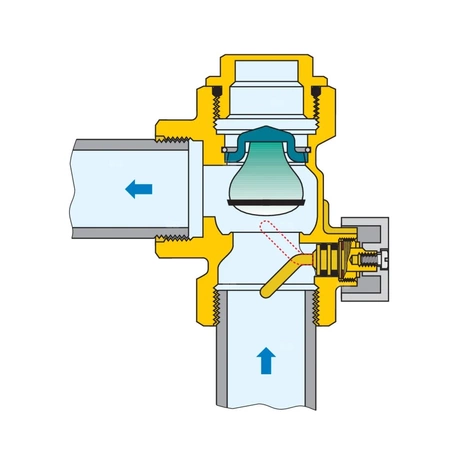 Zawór zwrotny zapobiegający cyrkulacji grawitacyjnej 1"