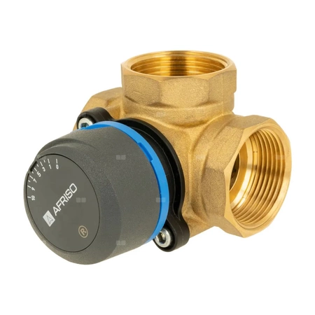 Zawór obrotowy trójdrogowy AFRISO ARV 385 Vario ProClick, mieszający, Siłownik elektryczny ARM 343, DN 32