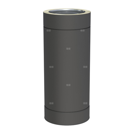 Rura dł. 500mm fi130mm lakierowana na czarno