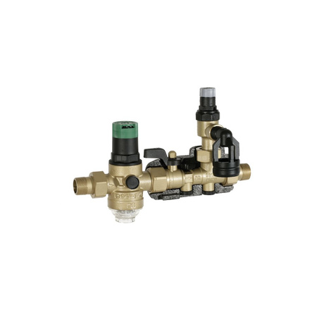 Zespół bezpieczeństwa, 1/2", gw. zewn., 6 bar, z reg. ciśnienia, bez przyłączy