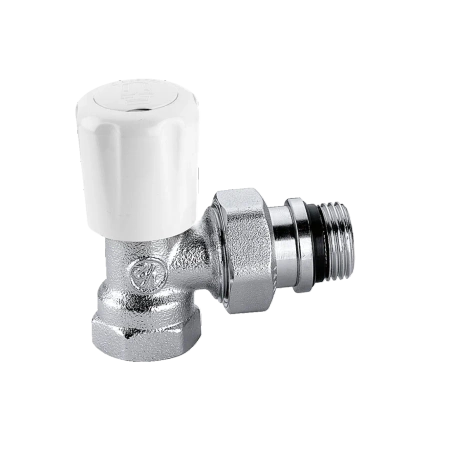 Zawór grzejnikowy kątowy z nastawą do rur 1/2" -Caleffi