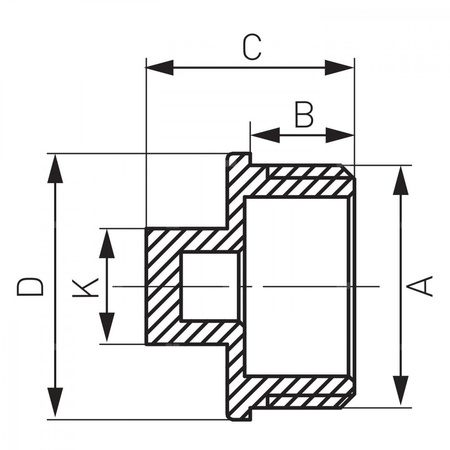 Korek FERRO mosiądz GZ 2'', kolor żółty