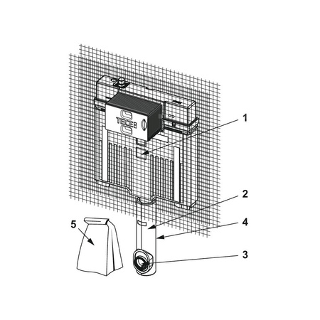 Spłuczka podtynkowaTECETECE, 1077 x 440 x 80 mm, uruchamiana od przodu, z kolanem odpływowym 250mm