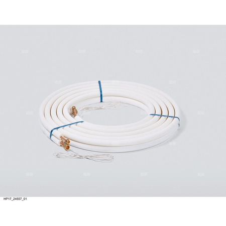 Rura miedziana, chłodnicza, podwójna 3/8“ 5/8“ w otulinie, e-bus, dł. 5mb. (VWL 75 - VWL 125)