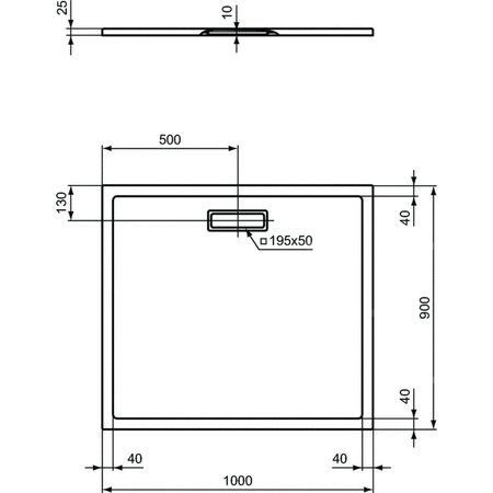 ULTRAFLAT NEW BRODZIK 100X90 PROS. SILK