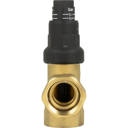 Zawór upustowy różnicy ciśnień DU z nastawą, kątowy, 0,1 - 0,5 bar, GW G3/4''