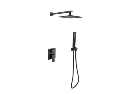 Zestaw prysznicowy Modern/Varium I czarny mat -BESCO