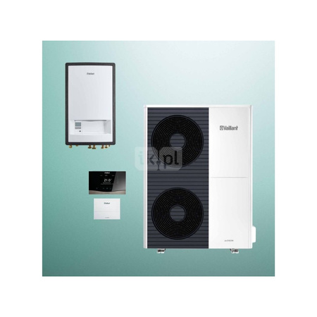 Pakiet Systemowy OZE - Pompa ciepła powietrze-woda split VAILLANT VWL 105/5AS aroTHERM10.2 kW 400 V + Moduł naścienny VWL 127/5IS + Regulator sensoCOMFORT VRC 720