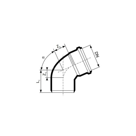 Kolano 87' MAGNAPLAST KG 2000 KGB, PP-md (zielony), DN 160 (wz x ww), do kanalizacji