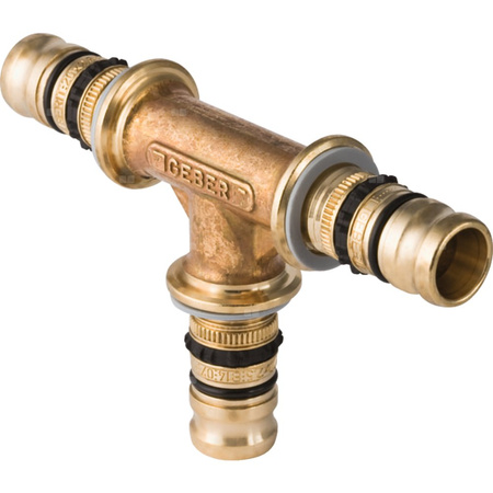 Trójnik GEBERIT Mepla mosiądz 26 mm (końcówka wciskowa)