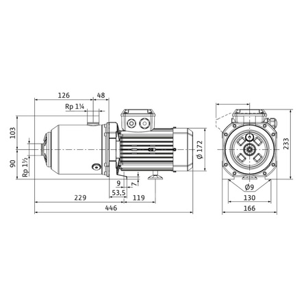 Wysokociśnieniowa pozioma pompa do wody Wilo-MEDANA CH1-L.1003-1/E/F/10T