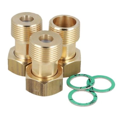 Zestaw śrubunków do zaworu ATM, 3x nakrętka G1"x R1", 2 zawory zwrotne-AFRISO