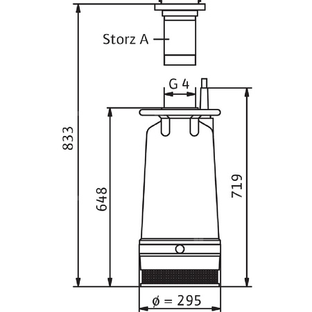 Pompa zanurzeniowa do ścieków WILO EMU KS 70 ZM SVA+V żeliwo 3 x 400 V, moc 9.5 W 50 Hz