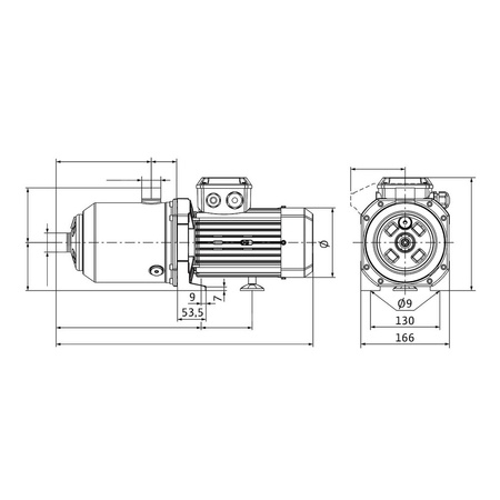 Wysokociśnieniowa pozioma pompa do wody Wilo-MEDANA CH1-L.1604-1/E/G/10T