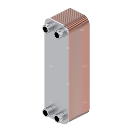 Mikropłytowy wymiennik ciepła XB06L-1, Il. płytek: 50, 25 bar, miedź