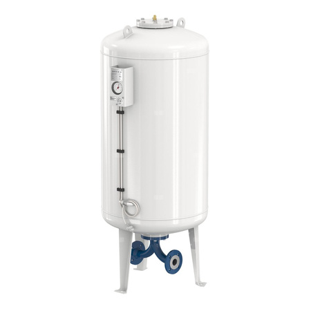 Naczynie wzbiorcze stojące FLAMCO MEIBES Airfix D-E, pojemność 50 l 6-, 16 bar / 120'C fi1 1/2'', kolor biały, do instalacji C.W.U.