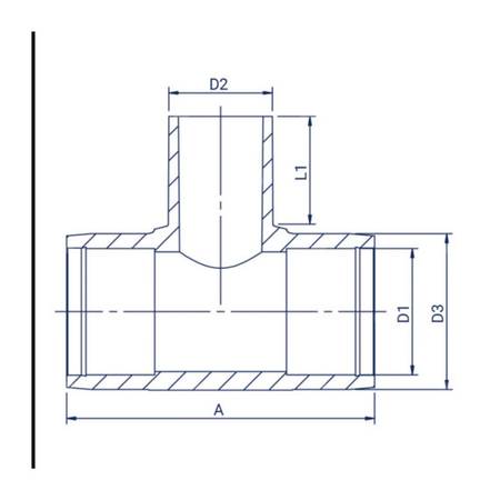 Trójnik redukcyjny elektrooporowy PE100RC d 32/25 FOX