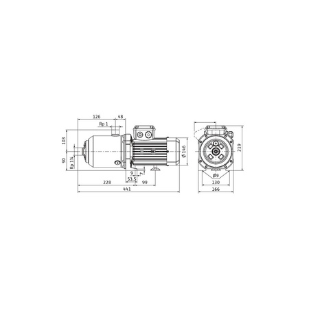 Wysokociśnieniowa pozioma pompa do wody Wilo-MEDANA CH1-L.603-1/E/F/10T