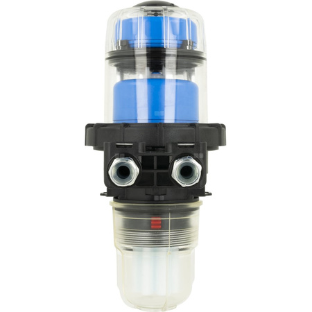 Filtr olejowy AFRISO FloCo-Top-1C Sizintegrowany z odpowietrznikiem fi 3/8''/3/8'' GW x GZ, z wkładem plastikowym, maks. przepływ 100 l/h