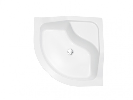 Brodzik półokrągły OLIVER II 90x90x21/H-28/ podw.siedz.-BESCO